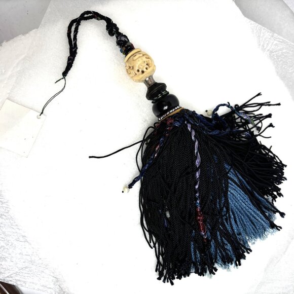 Handcrafted Beaded Curtain Tassel 14” NWT - Picture 7 of 11